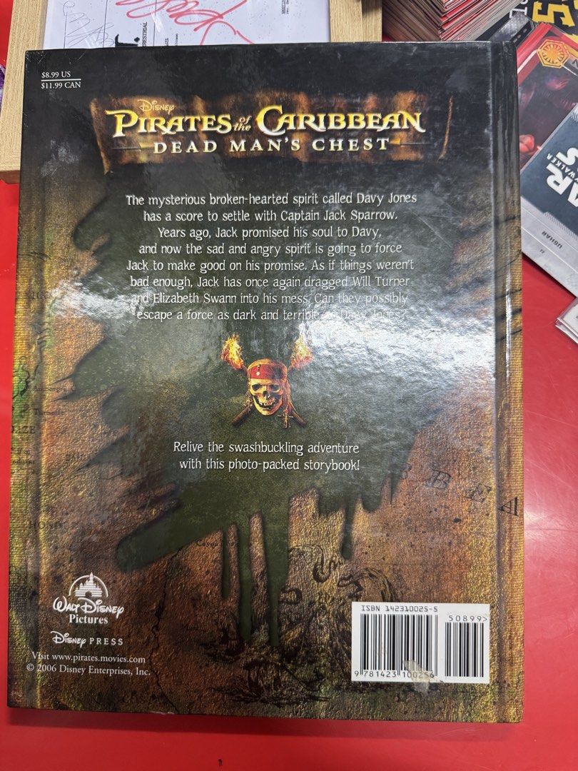 Pirates of the Caribbean story book (Category: Others) located in Seremban. Submitted by HollywoodTreasures (Listing ID 1449357227, Image 2). Description: Original Disney pirates of the Caribbean story book. .