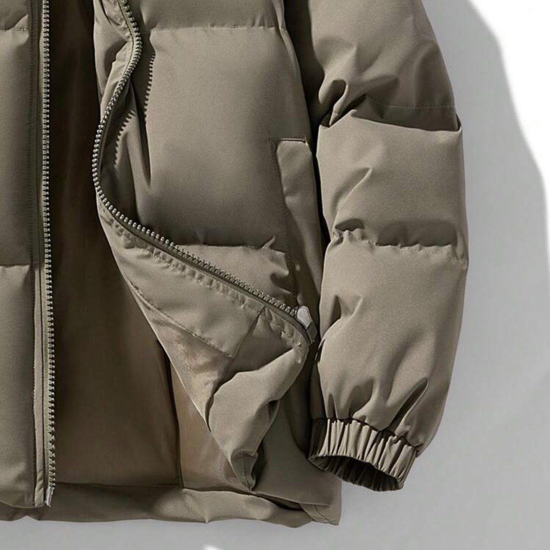 PLUS SIZE Brown Padded Winter Puffer Jacket (Category: Coats, Jackets and Outerwear) located in Taytay. Submitted by ruicervitillo (Listing ID 1449485415, Image 3). Description: ⭐️ Condition: 10/10 (Like new) ❄️ Selling it half the price - used on my recent Japan trip and survived 0 degrees ✅ My size is 40B 38W 5’7”H and fits me well. Recommending it to size 40B to 46B.