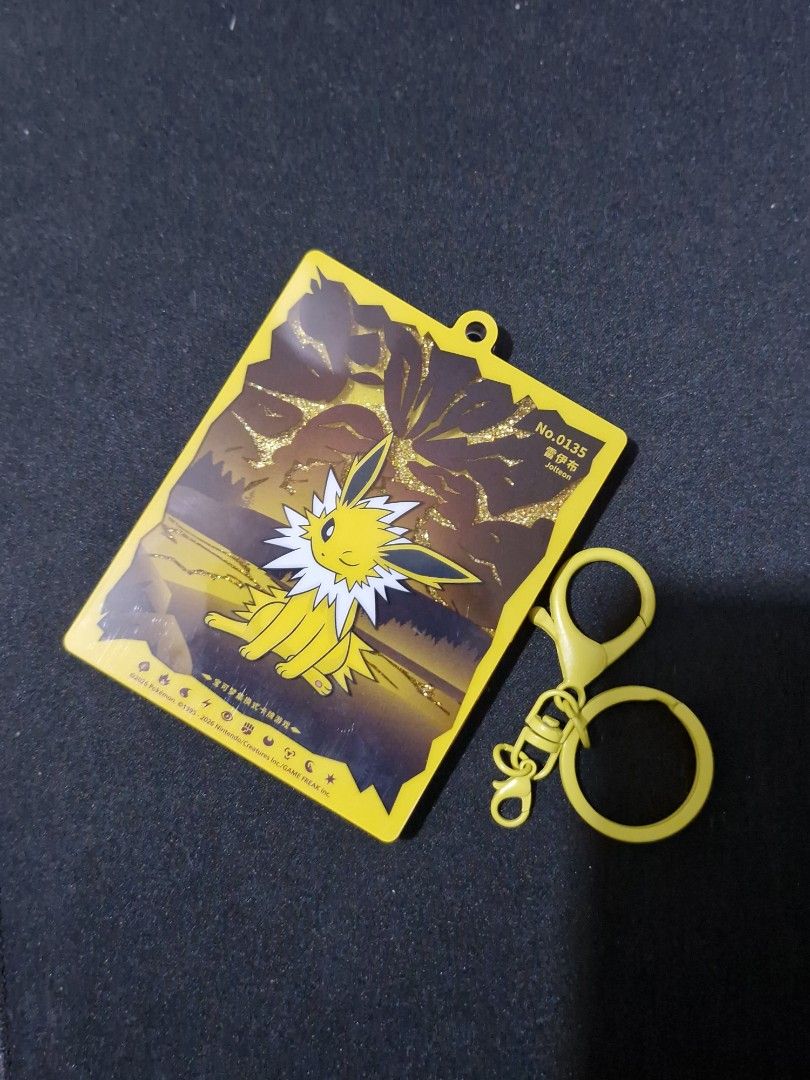 pokemon terastal gathering jolteon card display (Category: Raw Singles) located in Las Pinas. Submitted by rxdeclutters (Listing ID 1449372989, Image 1). Description: terastal gathering (chinese prismatic evolutions) jolteon display case - CASE ONLY, NO CARDS MOP: Gcash or BPI MOD: J&T or lalamove Loc: Las Piñas.