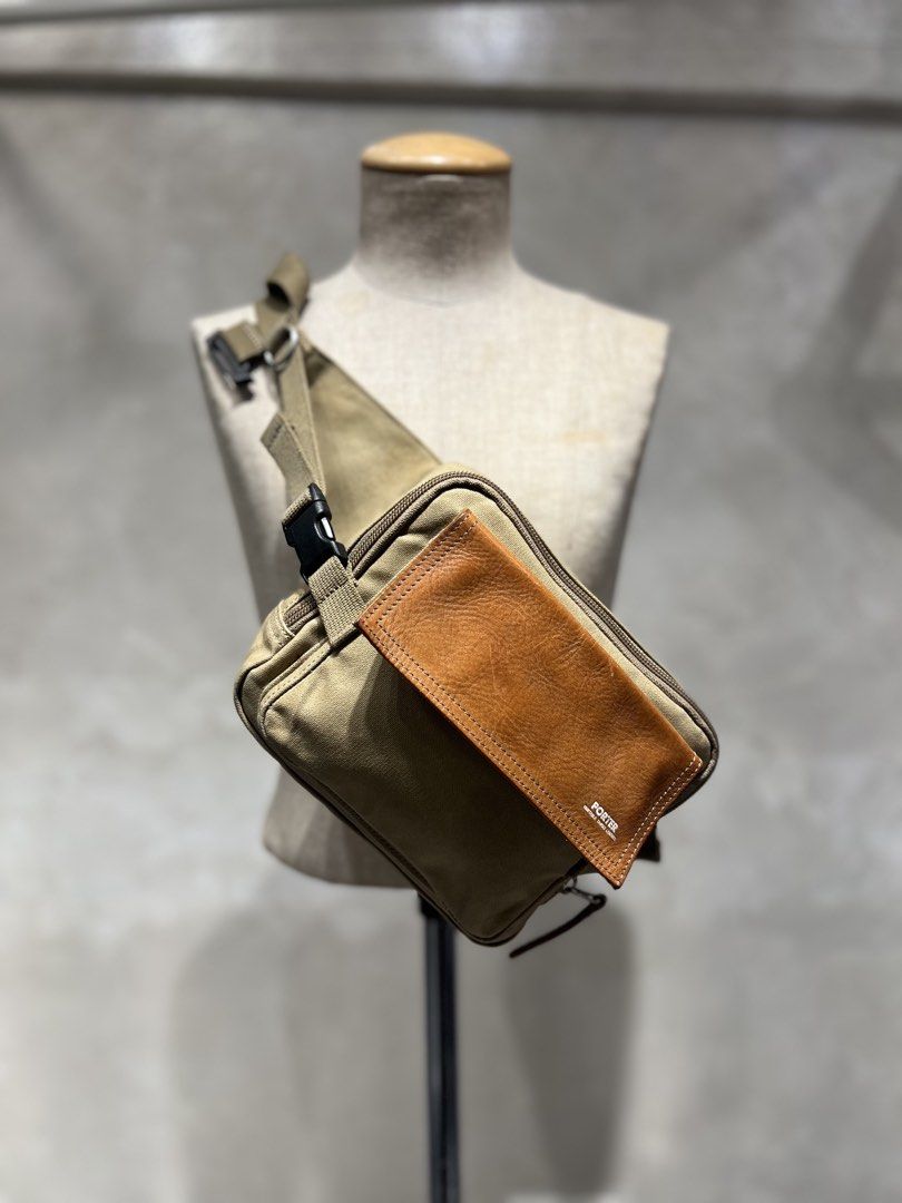 Porter Field Waist Bag Canvas leather (Category: Belt bags, Clutches and Pouches) located in Manila. Submitted by -handpick- (Listing ID 1449454896, Image 2). Description: Porter Field Waist Bag Canvas leather - Porter Vegetable Tanned leather -Made in Japan -Perfect for daily use Sign of usage but in Good Condition Issue : Some Scratches / Stains .