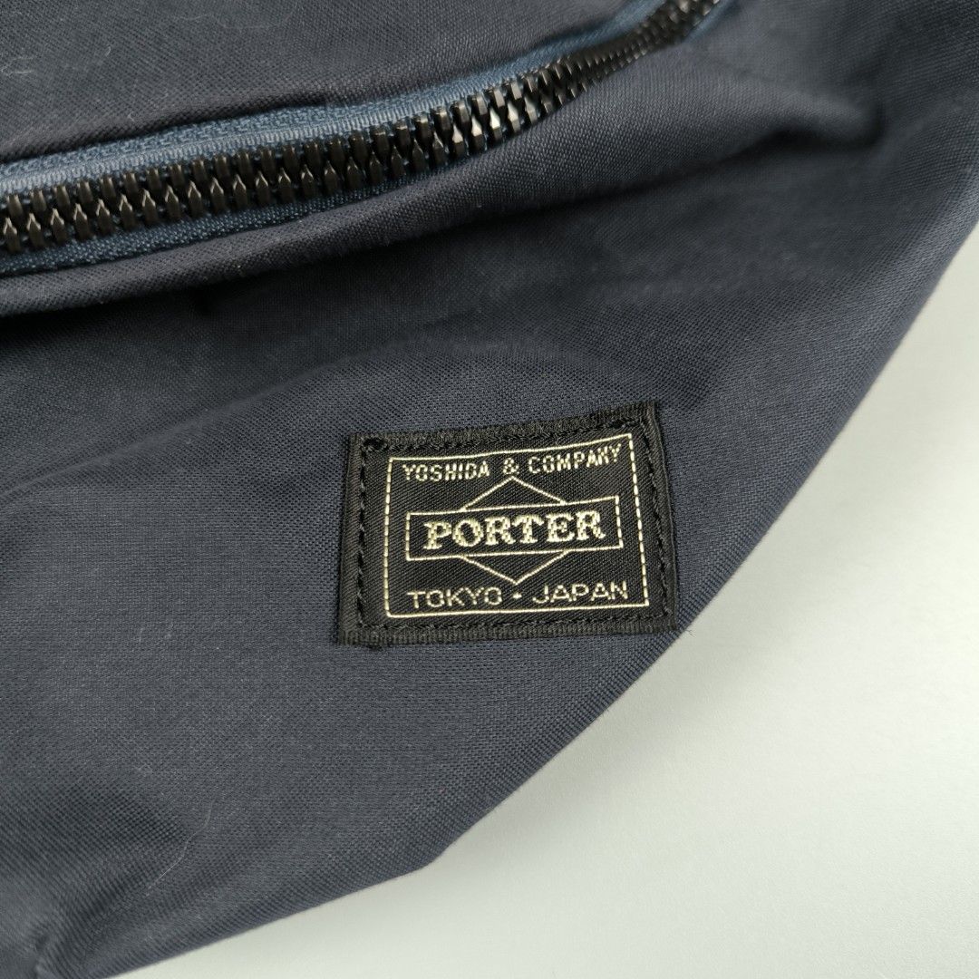 Porter Griege Waistpack (Large) Navy Blue (Category: Sling Bags) located in General Mariano Alvarez. Submitted by rammrtnz (Listing ID 1449436362, Image 2). Description: Porter Griege Waistpack (Large) Navy Blue Capacity: approximately 3-5L Dimension: Height - 7.5inches Width - 17.5inches Excellent condition Php2980+shipping fee Mode of payment: Via Gcash/Maya or RCBC/BPI Message us for more details and transaction. Thank you so much and stay saf