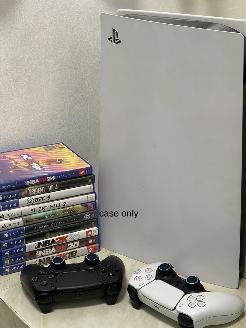 PS5 Phat 2 controllers 9 games (Category: Other Gadgets) located in Manila. Submitted by swifteagle-de3c (Listing ID 1449351613, Image 1). Description: ac odyssey comes with case only navotas loc can meet manila.