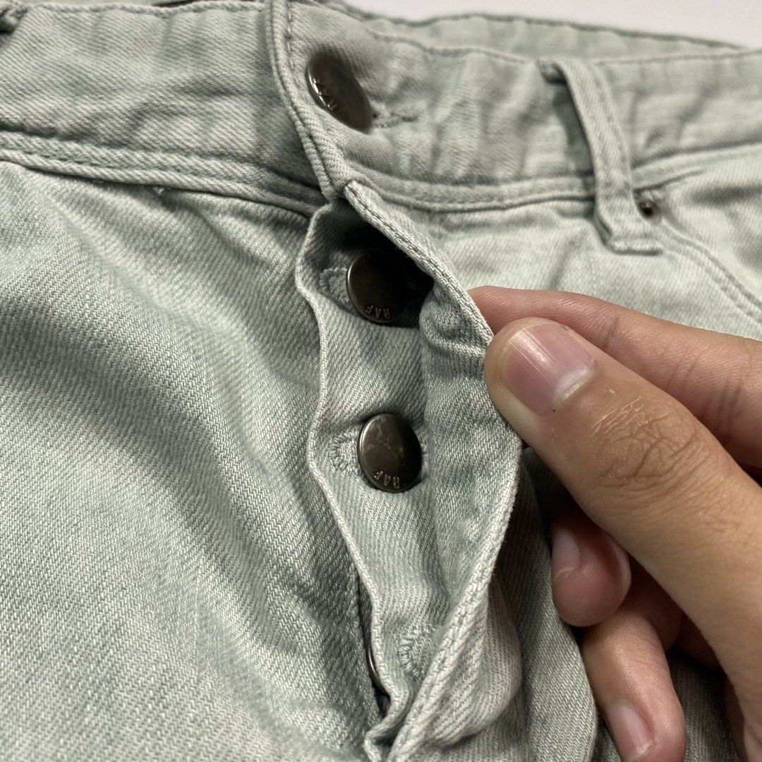 Raf by Raf Simons S/S 2009 Denim Pants (Category: Jeans) located in Cebu City. Submitted by nots0japan (Listing ID 1449329249, Image 3). Description: Well used Flaw - usage Size tagged - 30 Waist - 30 to 31 Length - 39.5 Crotch - 9 Thigh - 9 Leg - 6.