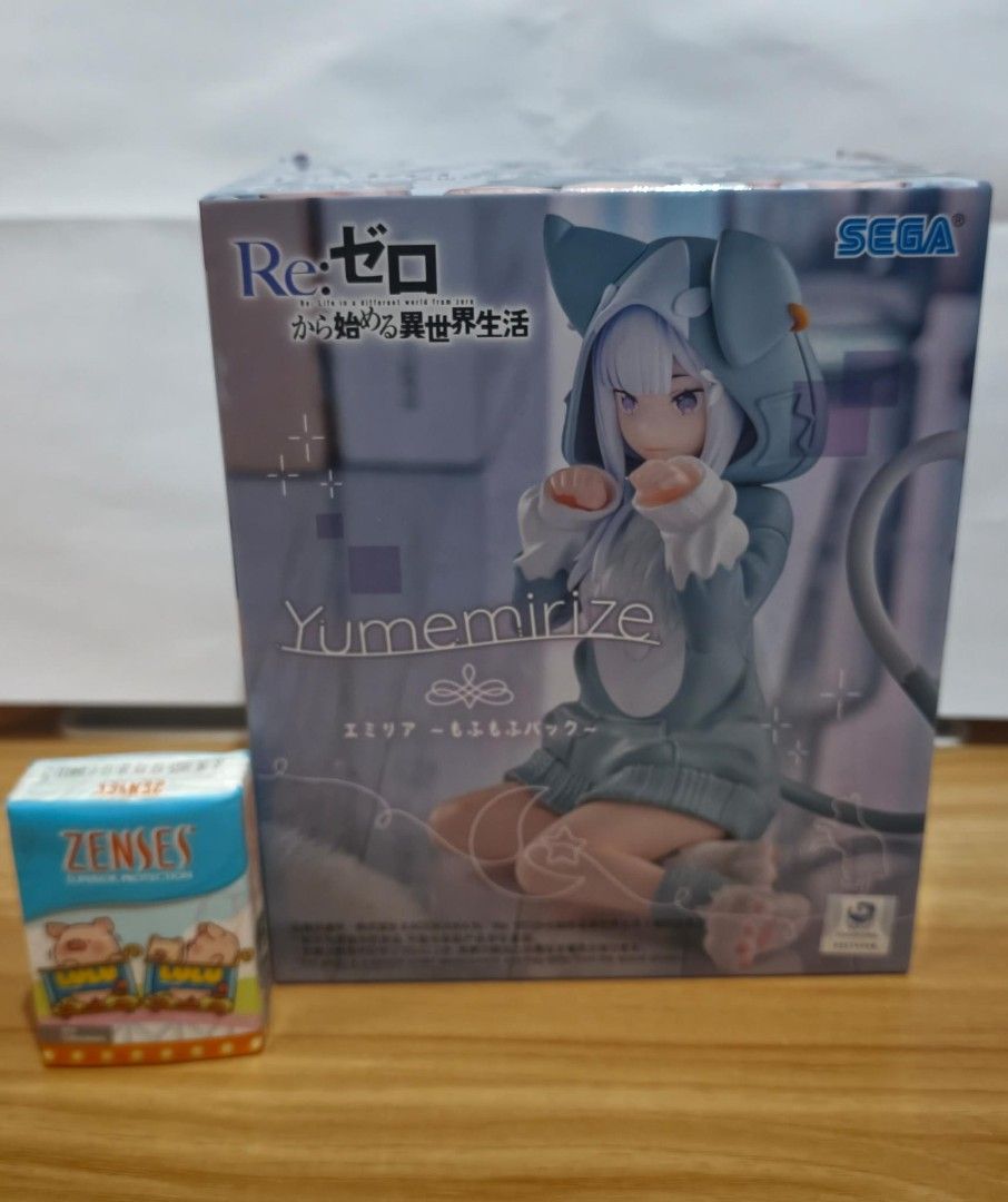 Re:Zero SEGA Yumemiru Figure （分類：手辦雕像）位於 Hong Kong。 由 na1437 提交（商品編號 1449486399，圖片 1）。簡介： Re:Zero 嘅figure，係SEGA出嘅Yumemiru系列。隻公仔著住貓咪造型嘅衫仔，好可愛。盒裝未開過，全新嘅。啱晒動漫迷收藏。。