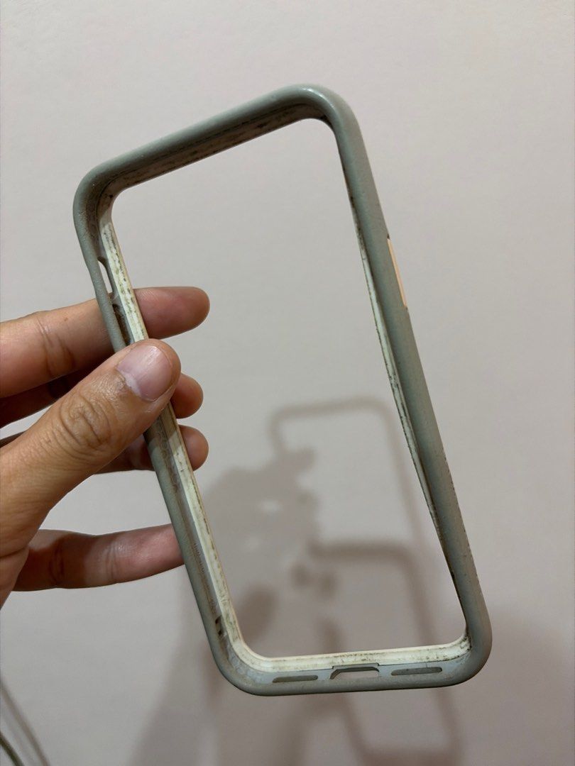 Rhinoshield for iPhone 11 pro (Category: Cases & Sleeves) located in Taguig. Submitted by leandroreyes (Listing ID 1449465969, Image 1). Description: Works. Dirty but no cracks or damages. Rfs: changed phone no longer need case.