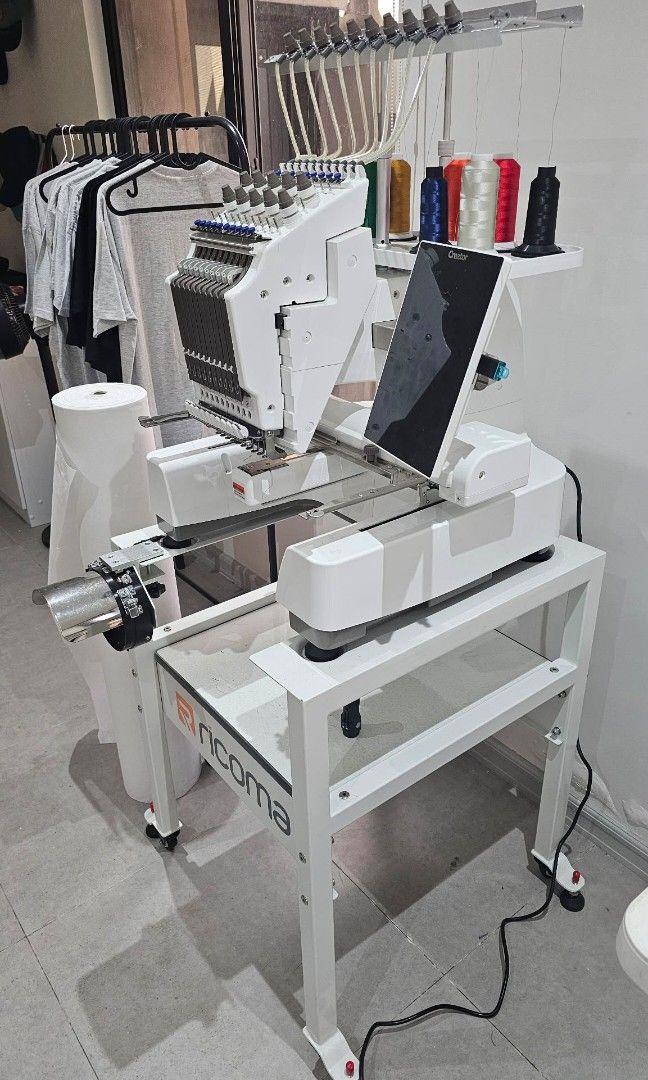 Ricoma EM-1010 Creator Embroidery Machine (Category: Craft Supplies & Tools) located in Rizal. Submitted by motormicle (Listing ID 1449368231, Image 3). Description: Ricoma EM-1010 Creator ✔️ Singe Head ✔️ 10 Thread Embroidery ✔️ New 10.1 inch HD Touchscreen ✔️ Hoops and Cap Attachments Brand new, mint condition Rarely used Stand included See to appreciate Cainta area.