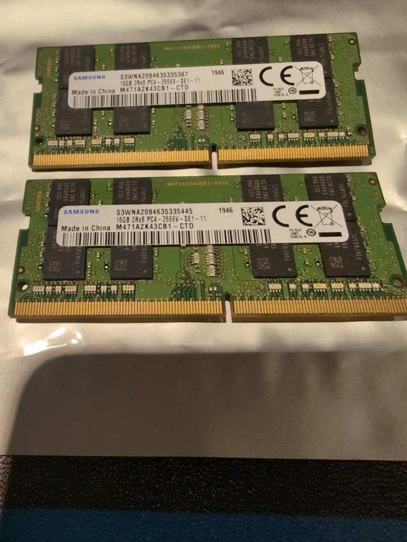 Samsung 16GB DDR4 2666MHz SODIMM Laptop RAM Modules