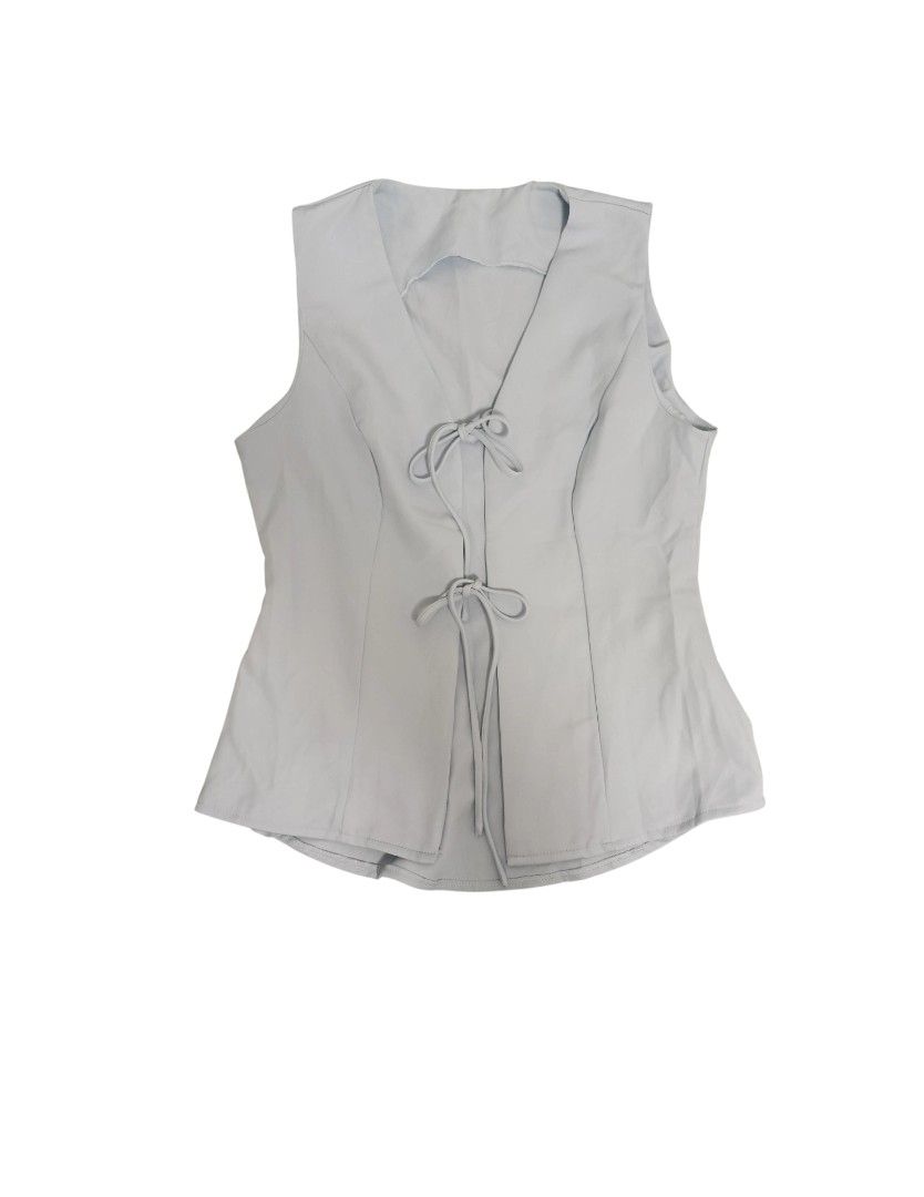 SHEIN Pastel Blue Tie Front Coord Set (Top + Skort) (Category: Sets or Coordinates) located in Manila. Submitted by jncmps_ (Listing ID 1449482989, Image 2). Description: Bought this on shein Condition: Never worn RFS: Decluttering / Doesn't fit me Location: Parañaque City.