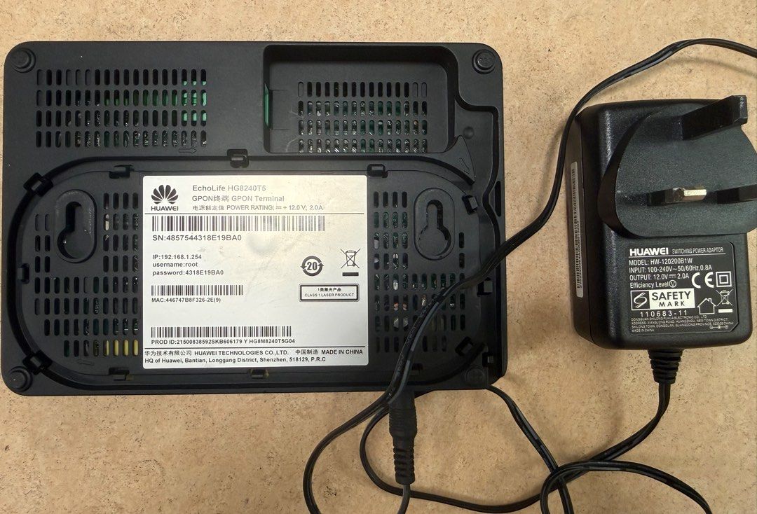 Singtel Huawei Optical Network Router