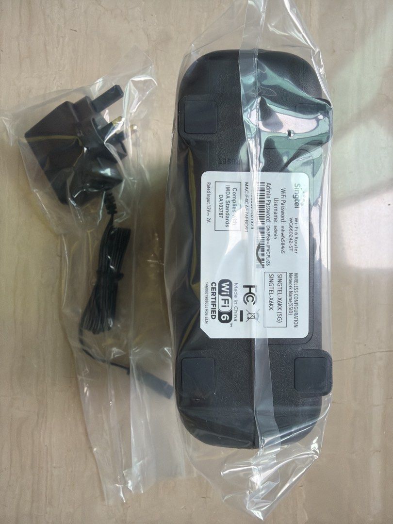 Singtel WiFi 6 Router WG2000-GT508298035610275841