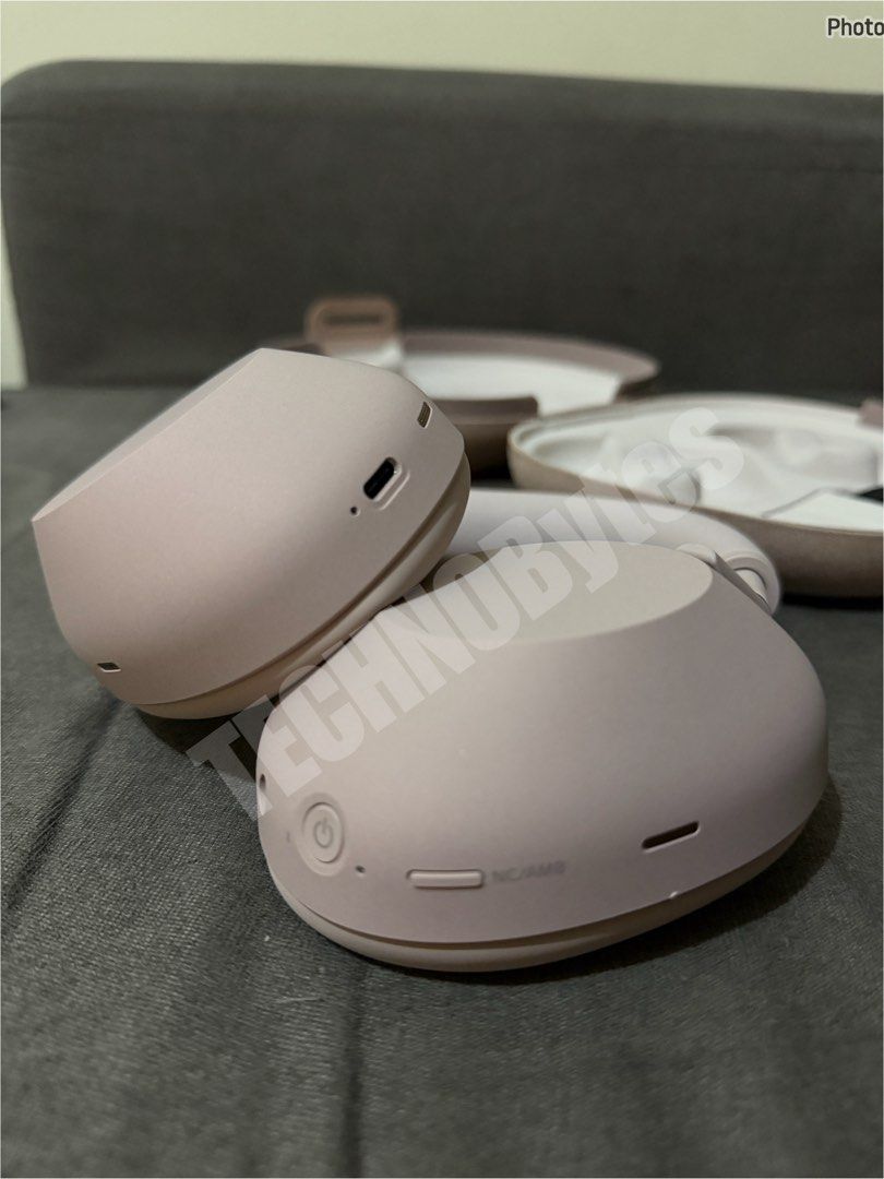 Sony WH1000XM6 - Sand Pink (Category: Headphones & Headsets) located in Pasig City. Submitted by technobytes (Listing ID 1442299956, Image 3). Description: • Original • Preloved • Noise Cancellation • Good as new • With cable and case.