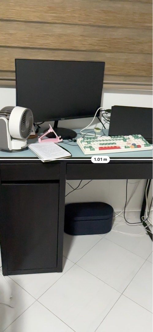 IKEA Study table / computer table (Category: Tables & Sets) located in Singapore. Submitted by silentdolphin_8b8cbe (Listing ID 1449475999, Image 3). Description: .