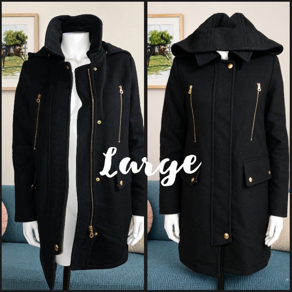 Teenie Weenie Coat (Category: Coats, Jackets and Outerwear) located in Baguio. Submitted by arcee_kits (Listing ID 1449398826, Image 2). Description: makapal wool coat smooth zipper length:30.5' width: 19.5' sleeves; 22.5'.