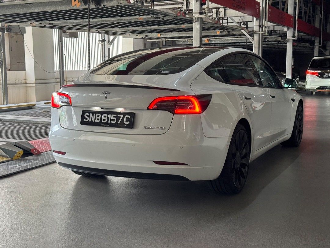 Tesla Model 3 Electric Performance (A) (Category: Used Cars) located in Singapore. Submitted by preciseauto (Listing ID 1449447665, Image 3). Description: 🔥🔥BOSS SAY ALL MUST GO CLEARANCE SALE🔥🔥 🚨CHEAPEST CARS IN THE MARKET🚨 🚘$500 DRIVEAWAY🚘 🏦LOWEST INTEREST FROM 1.48%🏦 🟢1 YEAR WARRANTY🟢 🔧FREE 1 YEAR SERVICING🔧 🏬 Vehicle 120 Points INSPECTION CHECK By In House Workshop BEFORE we put them for SALE 🚕 PHV Drivers Welcomed 🔁 High Tra