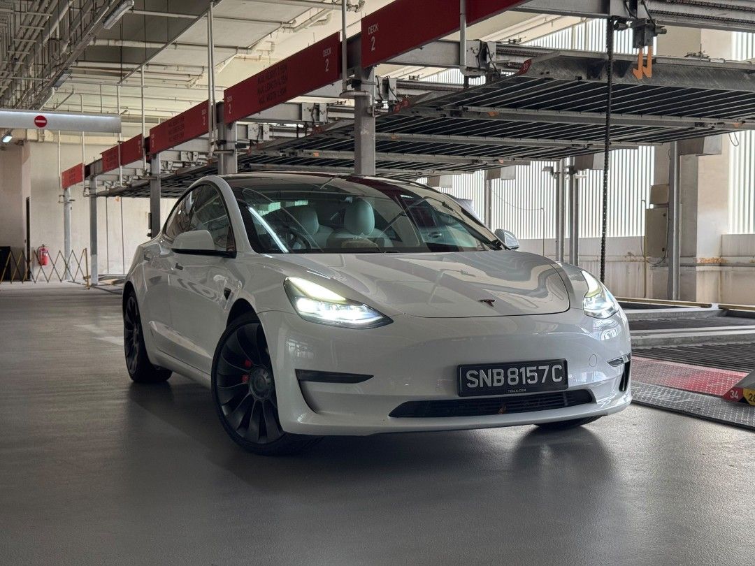 Tesla Model 3 Electric Performance (A) (Category: Used Cars) located in Singapore. Submitted by preciseauto (Listing ID 1449447665, Image 1). Description: 🔥🔥BOSS SAY ALL MUST GO CLEARANCE SALE🔥🔥 🚨CHEAPEST CARS IN THE MARKET🚨 🚘$500 DRIVEAWAY🚘 🏦LOWEST INTEREST FROM 1.48%🏦 🟢1 YEAR WARRANTY🟢 🔧FREE 1 YEAR SERVICING🔧 🏬 Vehicle 120 Points INSPECTION CHECK By In House Workshop BEFORE we put them for SALE 🚕 PHV Drivers Welcomed 🔁 High Tra