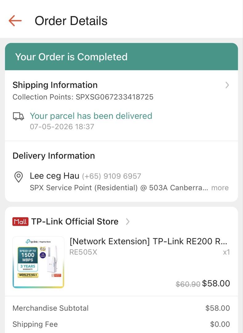 TP-Link RE505X WiFi Range Extender508442861351751682