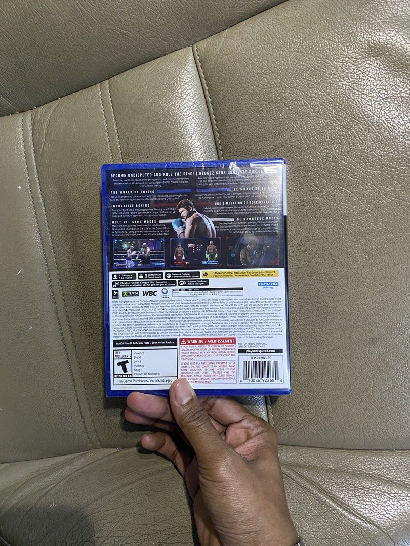 Undisputed PS5 Game (Category: PlayStation) located in Kuala Lumpur. Submitted by shahrulnaz61929 (Listing ID 1449503279, Image 2). Description: dah bosan main, cod kl/rawang price nego slightly .