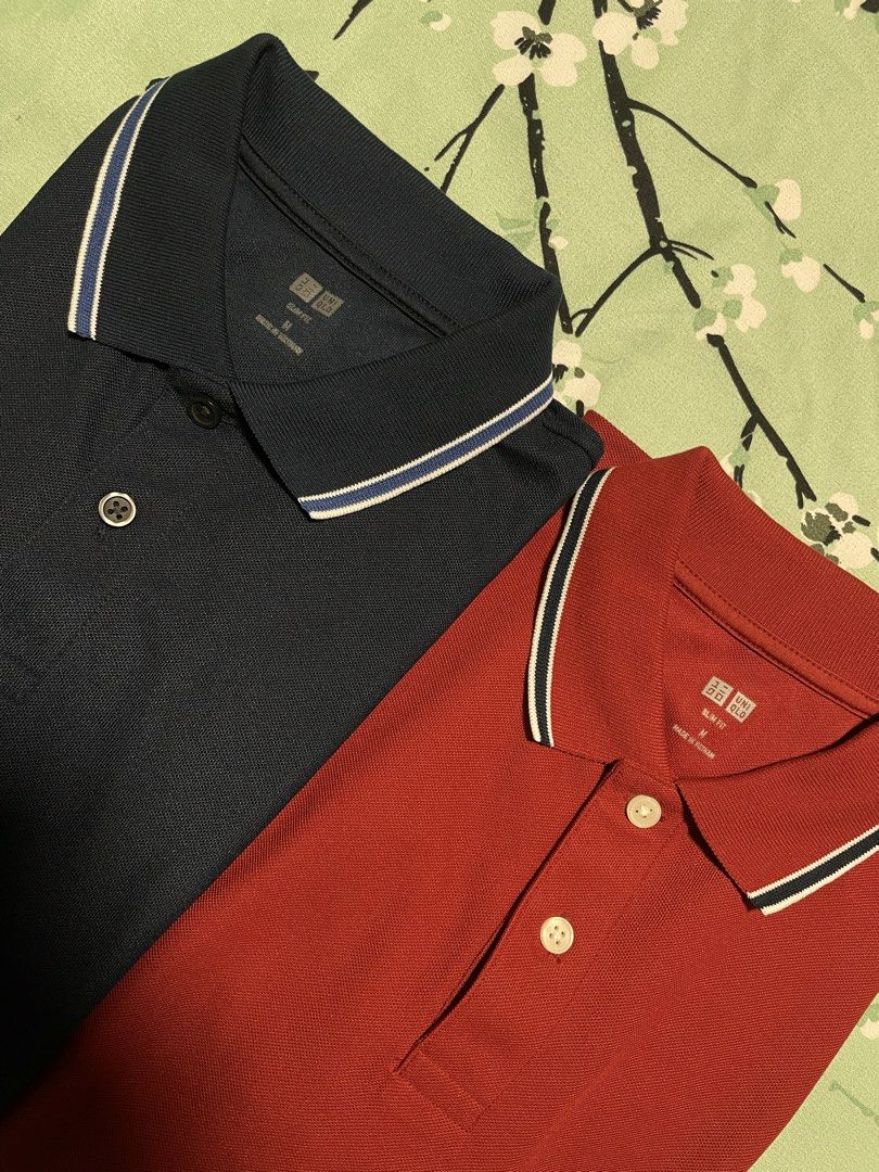 Uniqlo Polo Shirt as pack (Category: Tshirts & Polo Shirts ) located in Quezon City. Submitted by abc2xxx (Listing ID 1449418481, Image 2). Description: Uniqlo Polo shirt selling as pack only - condition 9/10 (literally like new :> ) - size medium 19 width | 26.5 length (for both) - can pass as brand new selling as pack only... location: Quezon City in Congressional Extension.