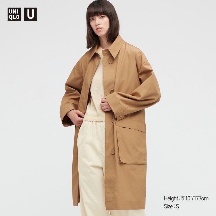 Uniqlo U Cotton Long Coat (Category: Coats, Jackets and Outerwear) located in Sasmuan (Sexmoan). Submitted by winterclothes.ph (Listing ID 1449479383, Image 2). Description: Uniqlo U Cotton Long Coat L on tag Women’s Oversize Width 26.5 Length 42 Excellent Condition.