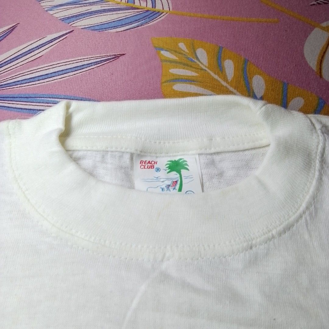 Vintage Beach Club Tees (Category: Activewear) located in Manila. Submitted by arn_thrifts (Listing ID 1449448096, Image 3). Description: VINTAGE BEACH CLUB TEES "THESE COLORS NEVER RUN" 1K+SF DIMES 22X30 GOOD CONDITION.