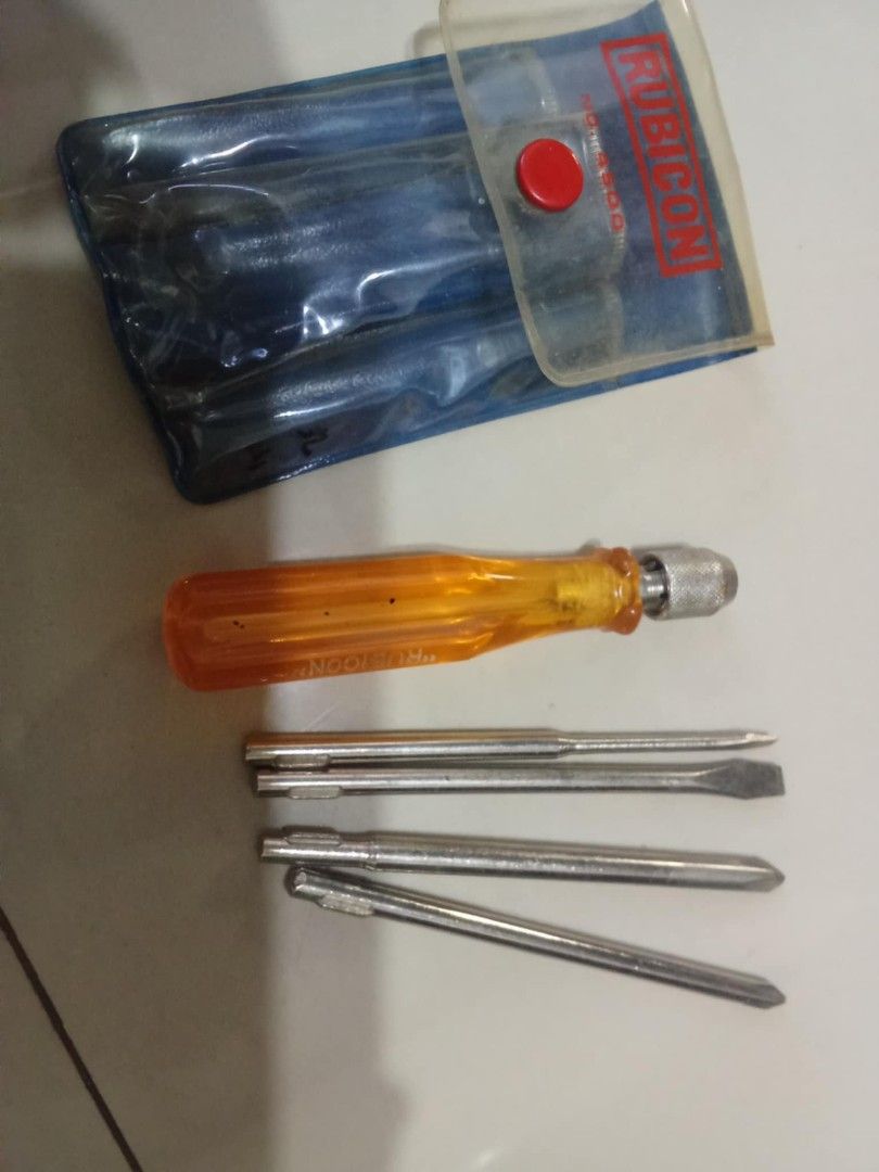 Vintage Rubicon screw driver set almost Brand New condition Php750. (Category: Construction Tools & Equipment) located in Taytay. Submitted by abeatrice77985 (Listing ID 1449383571, Image 2). Description: Vintage Rubicon screw driver set almost Brand New condition Php750..