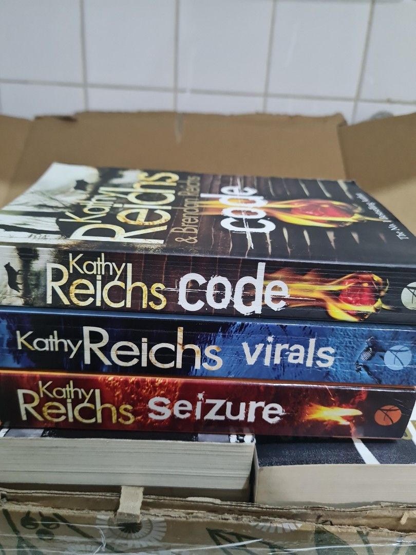 Virals Trilogy by Kathy Reichs (Virals, Code, Seizure) (Category: Storybooks) located in Quezon City. Submitted by jennjennreads (Listing ID 1449369938, Image 1). Description: Preloved books 90/each 275/3 books 320/4 books Brand new books HB/TP 200/each Location: Antipolo, Rizal MOP: GCash MOD: JNT / Lalamove (shouldered by buyer) Can flex books to sure buyers..