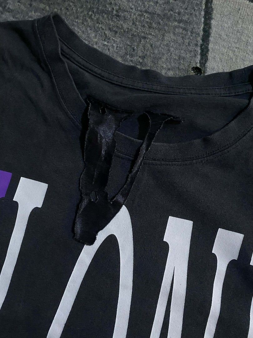 VLONE (Category: Tshirts & Polo Shirts ) located in Taguig. Submitted by _john.patrick (Listing ID 1449431327, Image 3). Description: VLONE LARGE ON TAG WIDTH 21 LENGTH 28.5 GOOD CONDITION ISSUE ON LAST PIC.