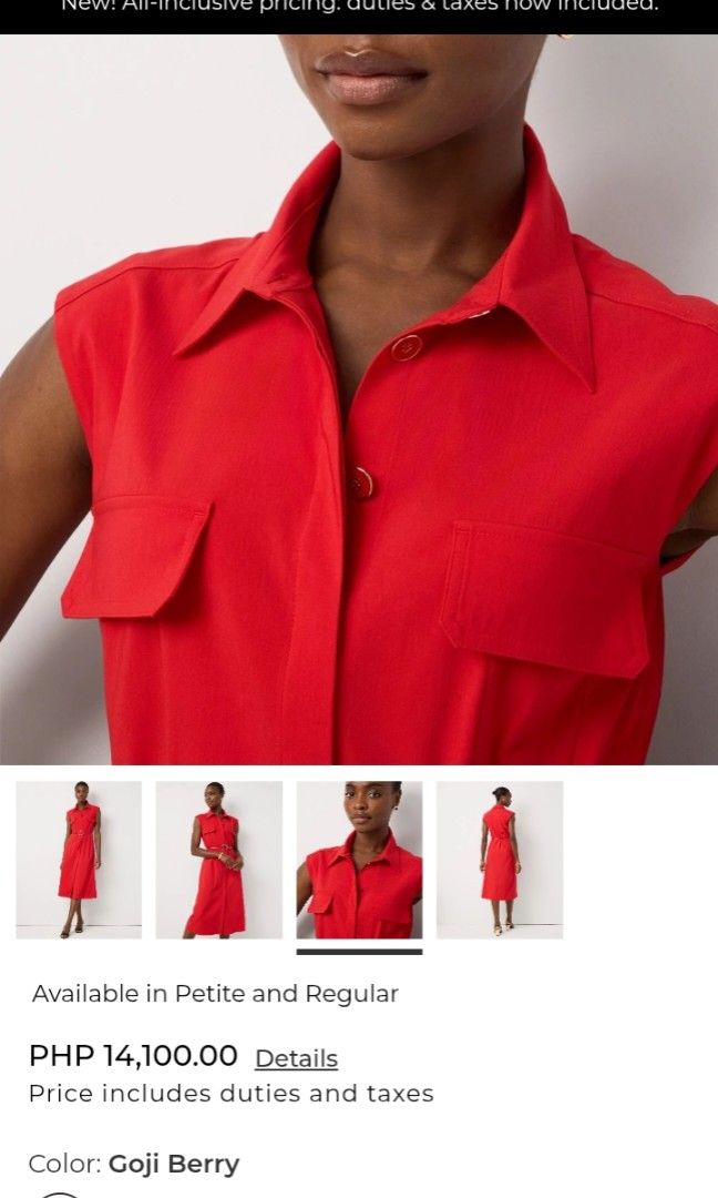 Whbm belted Modi Dress (Category: Dresses) located in Cavite. Submitted by oncetop_declutter (Listing ID 1449525311, Image 2). Description: brand new with hangtag color : Goji Berry also available. in nutshell color ( with hangtag 850 without hangtag 800 SF c/O buyer.
