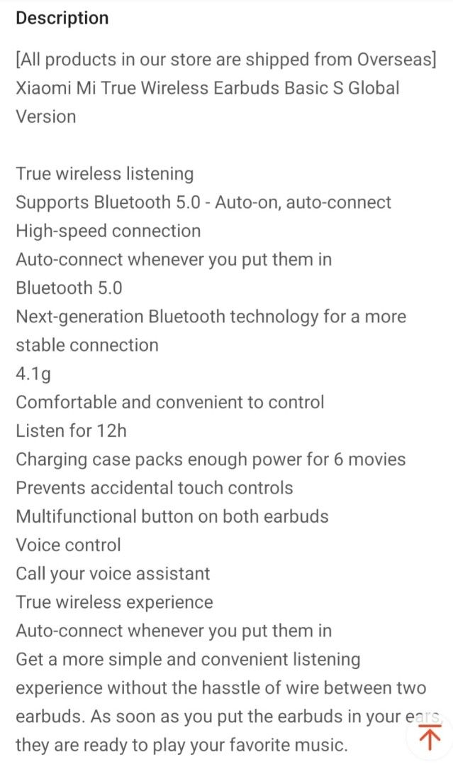 Xiaomi Mi True Wireless Earbuds Basic S Global Version509281986203494403