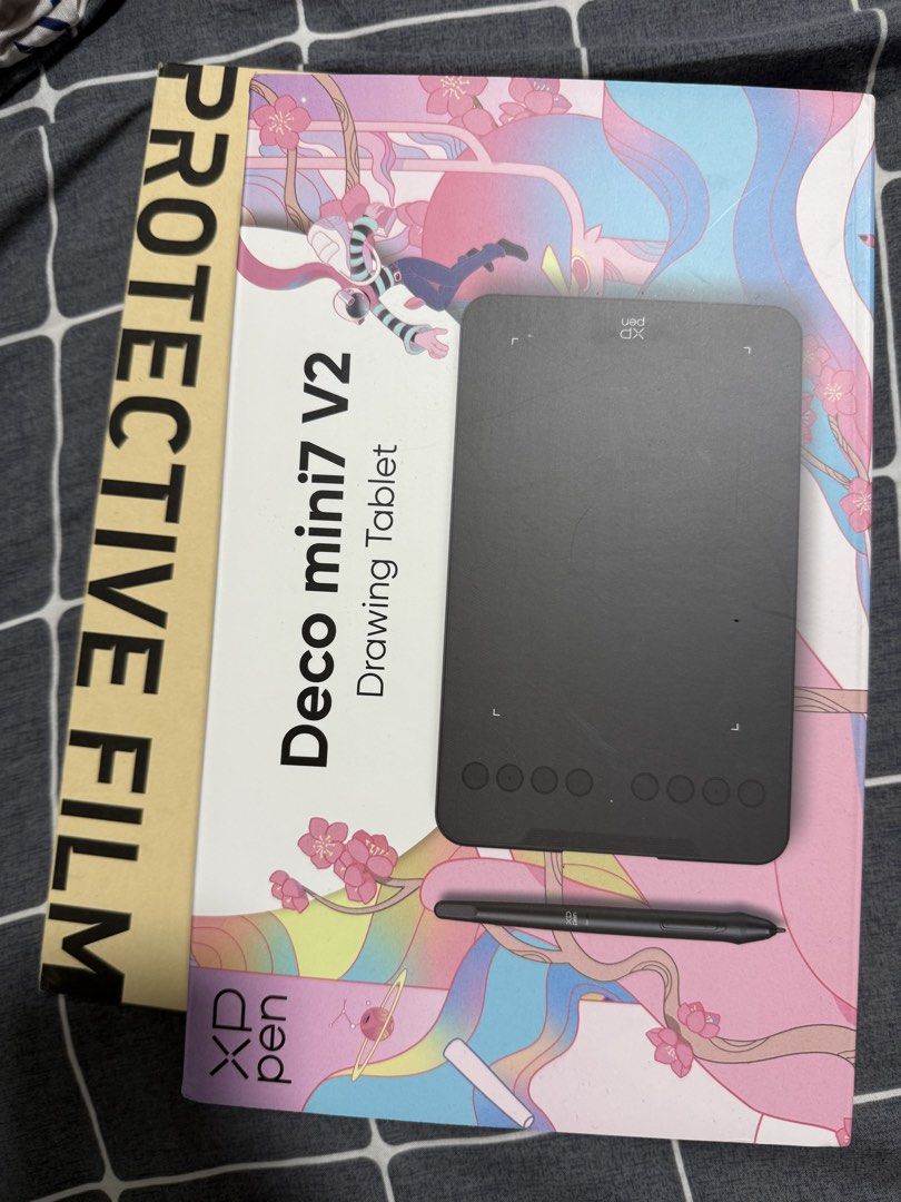 XP PEN Deco mini7 V2 Drawing Tablet (Category: Other Accessories) located in Manila. Submitted by karlsefniw (Listing ID 1449475423, Image 1). Description: RFS: recently bought from the XP PEN website (out of a whim), realized pen tablets weren’t for me used less than 10 times includes protective screen for tablet (one is already placed, the other is still inside package).