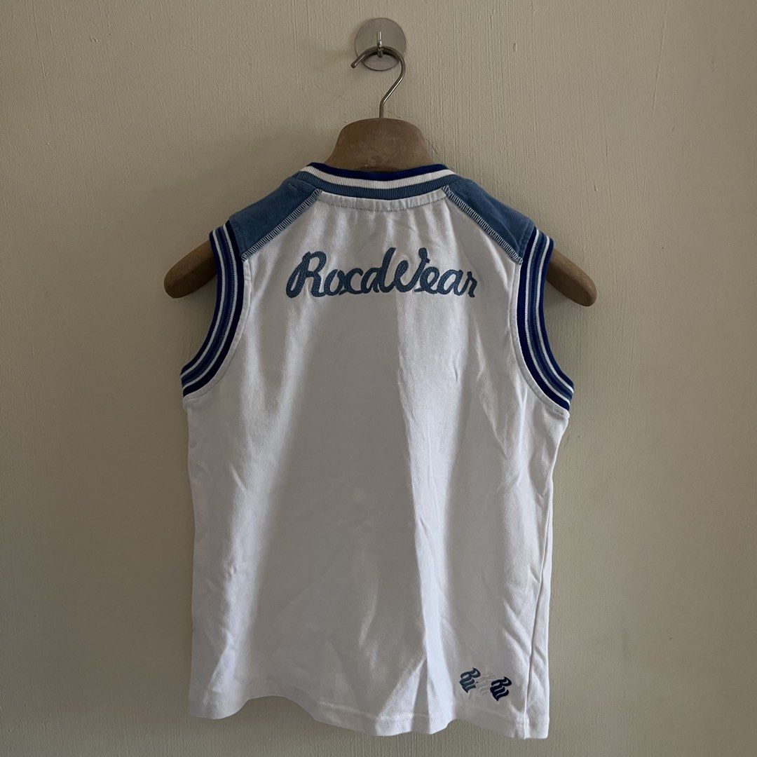 Y2k Rocawear Embroidered Tank Top (Category: Sleeveless) located in Quezon. Submitted by _babypluto (Listing ID 1449464603, Image 3). Description: Size on tag: M Flaw: none Dimensions: L: 20.5 W: 16.