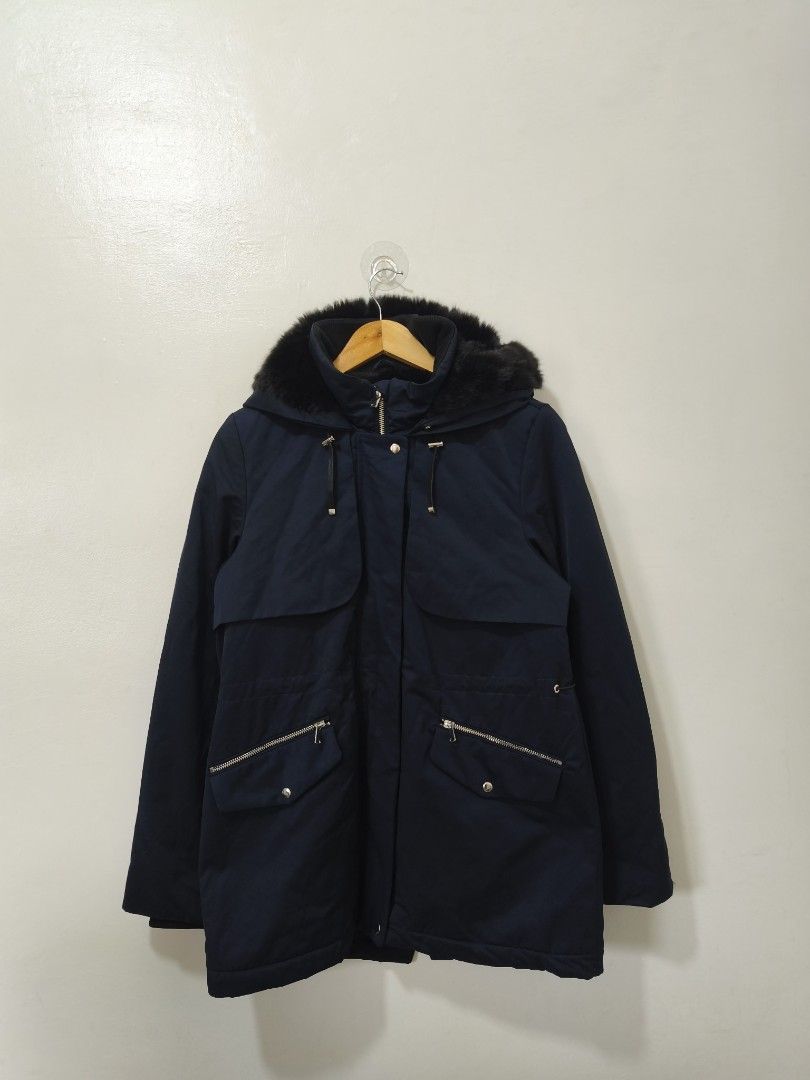 Zara Blue Trench Coat Women Small (Category: Coats, Jackets and Outerwear) located in Balanga. Submitted by winterlab_ph (Listing ID 1449448099, Image 3). Description: Code: A301 Width: 20 Length: 29 Shoulders: 15.5 Sleeves: 25.