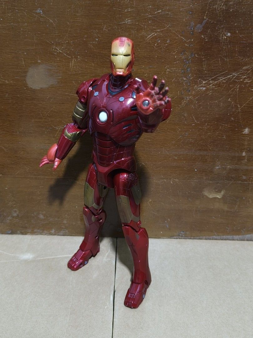 IRON MAN - MARK III Hasbro 2007 (12"inch) Marvel Action Figure (Category: Action & Battle Toys) located in Manila. Submitted by budget_cache (Listing ID 1449686766, Image 1). Description: 2007 Hasbro Marvel Iron Man Action Figure Condition: - Approximately 12 inches tall - Made by Hasbro (2007) - Electronic features do not work - Shows normal signs of use and wear (see photos for details) - Sold exactly as pictured Great for collectors looking fo