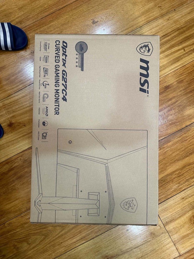 27 inches MSI Optix G27C4 Curved Gaming Monitor 165Hz, Computers & Tech ...