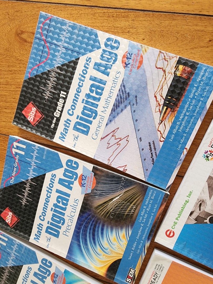 5 Text Books for Grade 11 (Category: Textbooks) located in Quezon City. Submitted by kristeenl556 (Listing ID 1449626453, Image 2). Description: - Grade 11 Textbook Set - Perfect for Senior High School students - Subjects included: Basic Calculus, Precalculus, General Mathematics - Practical Research 1 Revised Edition and 2 (Second Edition) - Publishers: SIBS and C&E Publishing, Inc. books are in super good condition. all 5 book for 1200peso.