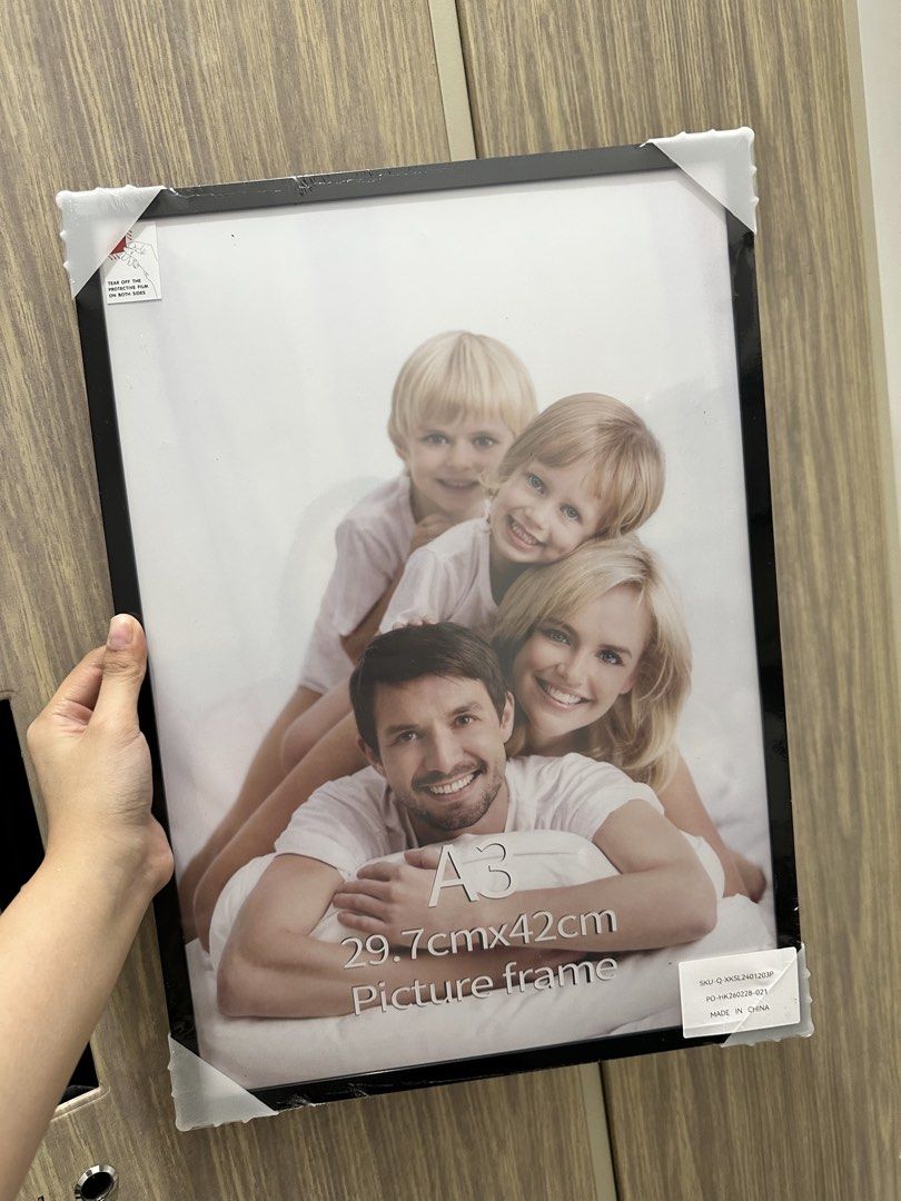 A3 Black Picture Frame 29.7cm x 42cm (Category: Frames & Pictures) located in Manila. Submitted by kasheeko (Listing ID 1449714364, Image 1). Description: Sealed Rfs: got the wrong size.