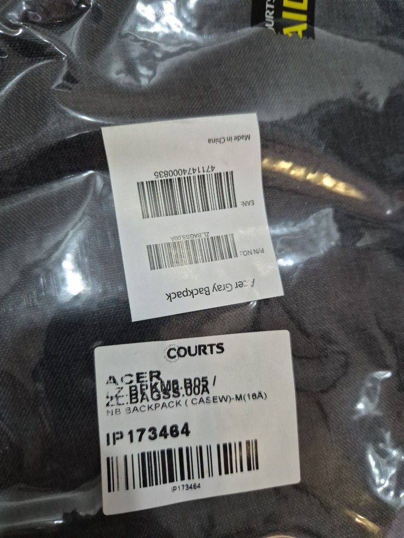 Acer Gray Backpack509079648522752002