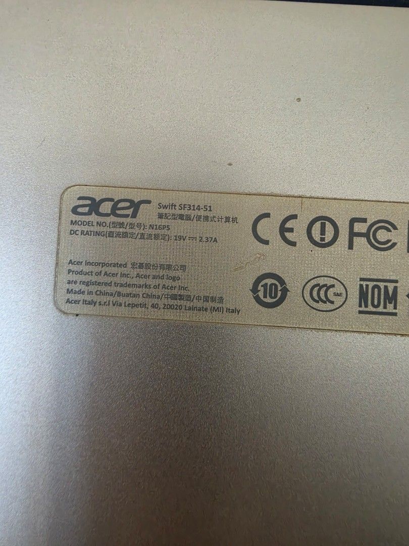Acer Swift SF314-51 Laptop509214799231068162