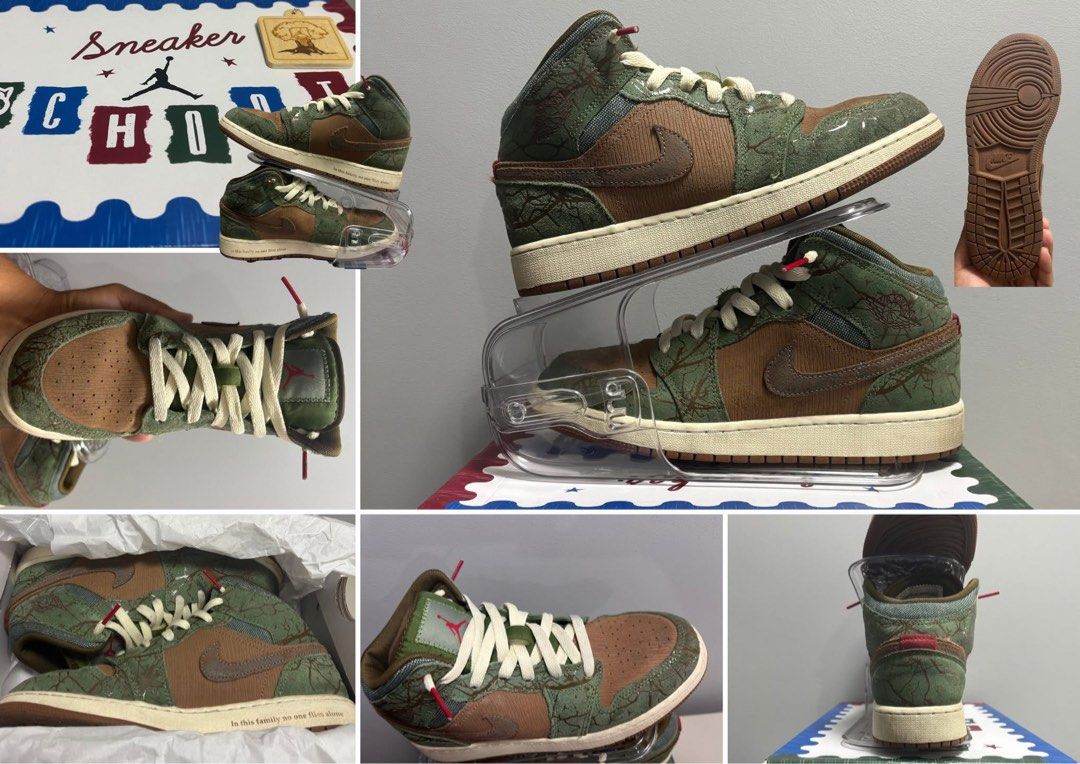 Air Jordan 1 Mid SE 'Light Olive' Sneakers (Category: Sneakers) located in Quezon City. Submitted by pauwin27 (Listing ID 1449710257, Image 1). Description: - Authentic Air Jordan 1 Mid SE 'Light Olive' - Premium mix of suede and canvas materials - Unique textured pattern for a distinct look - Comes with stylish cream laces - Eye-catching red accent details - Ideal for sneaker collectors and everyday style - Please check all photos for detailed c