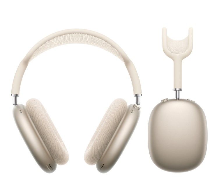 Airpods max headset starlight (Category: Headphones & Headsets) located in Paranaque City. Submitted by potatoiceblended (Listing ID 1449542891, Image 1). Description: class a good quality can connect to all devices with orig features with box.