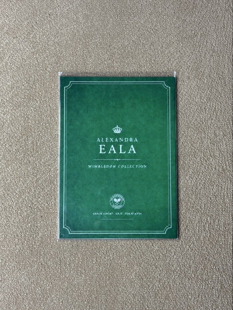 Customized Alex Eala Collection Card Wimbledon 2026 (Category: Raw Singles) located in Pasig City. Submitted by itsginnyfig (Listing ID 1449579511, Image 2). Description: FOR SALE Customized Alexandra Eala Wimbledon Collection Card 🎾 * Year: 2026 * Condition: Brand New * Perfect for: Tennis fans and collectors * Ideal for autograph signings Location: Pasig landmark near Sta Lucia or Eastwood Shipping: via Lalamove, or J&T (buyer’s expense and ri