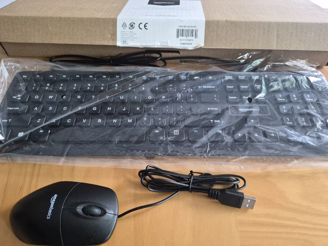 Amazon Basics Wired Keyboard and Mouse Bundle Pack509222384776652801