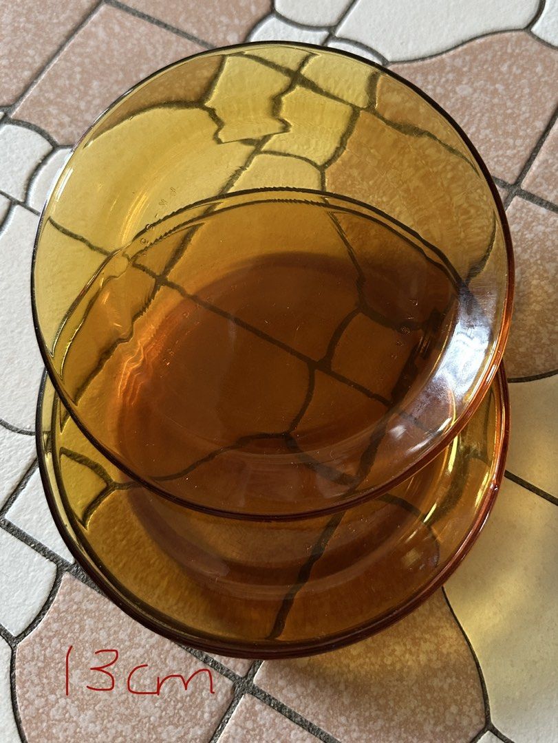 Amber Glass Dinner Plates Set508965571244871686