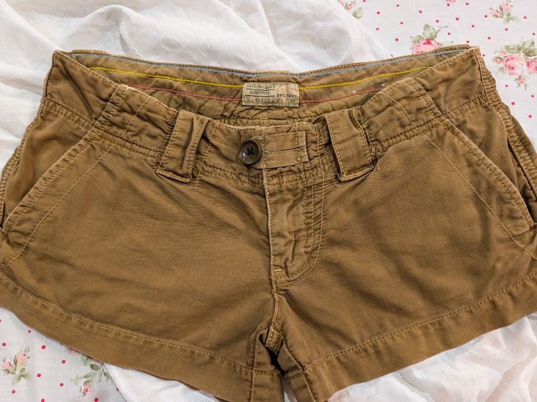 American Eagle Outfitters Low-Rise Micro Shorts (Category: Shorts) located in Polomolok. Submitted by sheenx.club (Listing ID 1449654316, Image 3). Description: —color may slightly vary due to lighting.