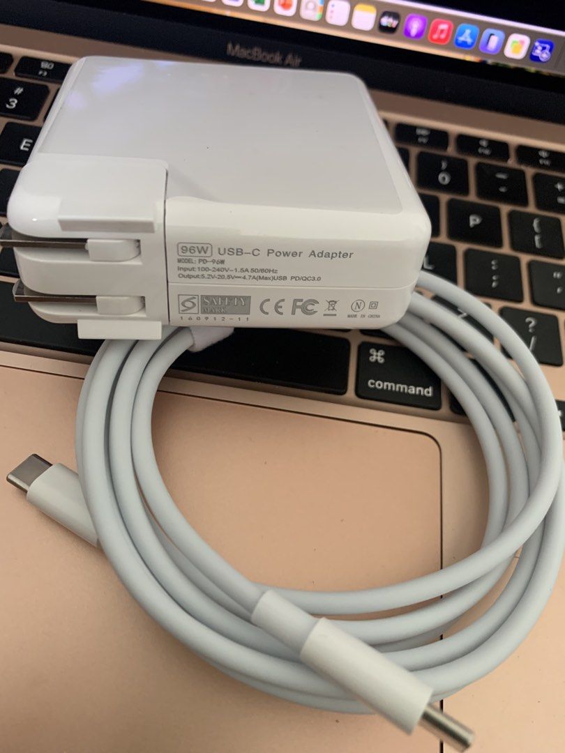 Apple MacBook Type C 96Watts Charger (Category: Chargers & Cables) located in San Juan City. Submitted by ph_gadgets_hub (Listing ID 1449539317, Image 1). Description: Apple MacBook Air / MacBook Pro charger. The 96W USB-C Power MacBook Adapter efficient charging at home, in the office, or on the go. It’s compatible MacBook Charger. SALE‼️ ₱2,000 96W USB-C Power MacBook Adapter with Type C to Type C Cable (2m) Macbook Charger Brand new ₱1,600 96W
