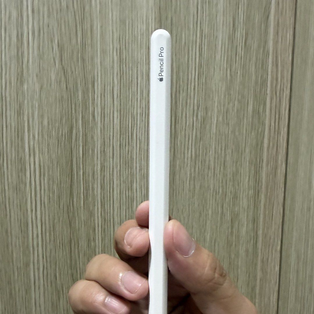 Apple Pencil Pro ₱7,500 (Category: Mouse & Mousepads) located in Taguig. Submitted by cee.declutters (Listing ID 1449737110, Image 3). Description: Apple Pencil Pro ₱7,500 (S) Serial No. MTYQ0XH3C5 Inclusions: Complete with box, Apple Pencil Pro, documentation Normal signs of usage. Pick-up: My location in Taguig Shipping: Anywhere (c/o of buyer).