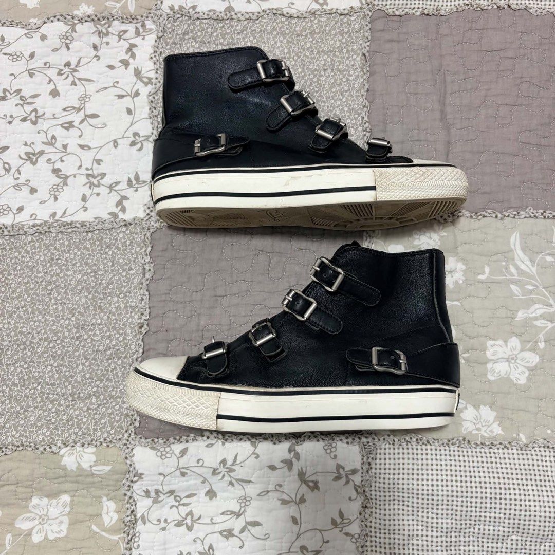 ASH VIRGIN SNEAKERS (BLACK TASSEL) (Category: Sneakers) located in San Pedro. Submitted by lethallace (Listing ID 1449632512, Image 2). Description: ASH VIRGIN SNEAKERS (BLACK TASSEL) brand: ASH size: 37-38euro slight issue:8-10th pic mine: ₱899❌ms. Y steal: ₱1,499 lock: ₱2k(au) eob: 30hrs after someone places a bid •lock now, pay now 📍 San Pedro, Laguna.