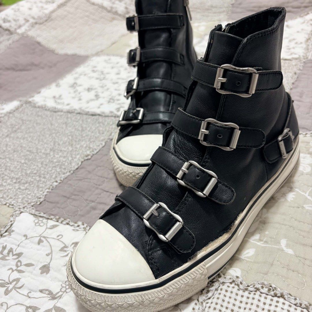ASH VIRGIN SNEAKERS (BLACK TASSEL) (Category: Sneakers) located in San Pedro. Submitted by lethallace (Listing ID 1449632512, Image 3). Description: ASH VIRGIN SNEAKERS (BLACK TASSEL) brand: ASH size: 37-38euro slight issue:8-10th pic mine: ₱899❌ms. Y steal: ₱1,499 lock: ₱2k(au) eob: 30hrs after someone places a bid •lock now, pay now 📍 San Pedro, Laguna.