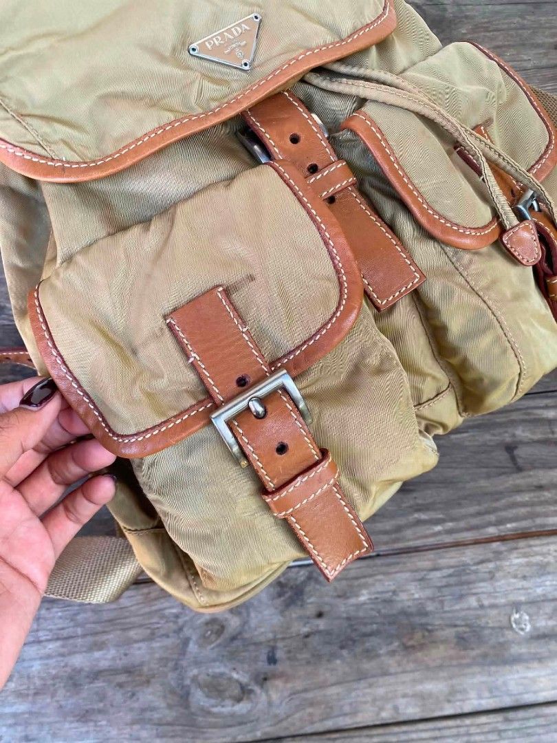 Authentic Prada Medium Backpack (Category: Luxury Bags & Wallets) located in Marikina City. Submitted by aussiemaan (Listing ID 1448167677, Image 3). Description: Authentic Preloved With signs of used.