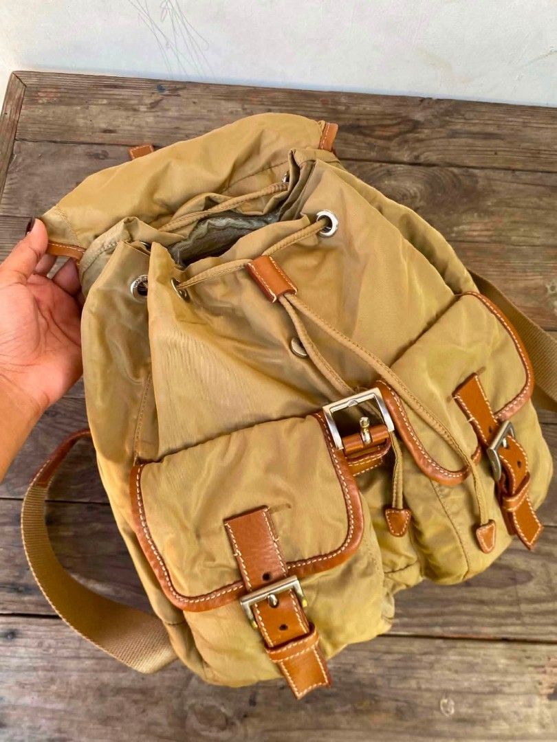 Authentic Prada Medium Backpack (Category: Luxury Bags & Wallets) located in Marikina City. Submitted by aussiemaan (Listing ID 1448167677, Image 2). Description: Authentic Preloved With signs of used.
